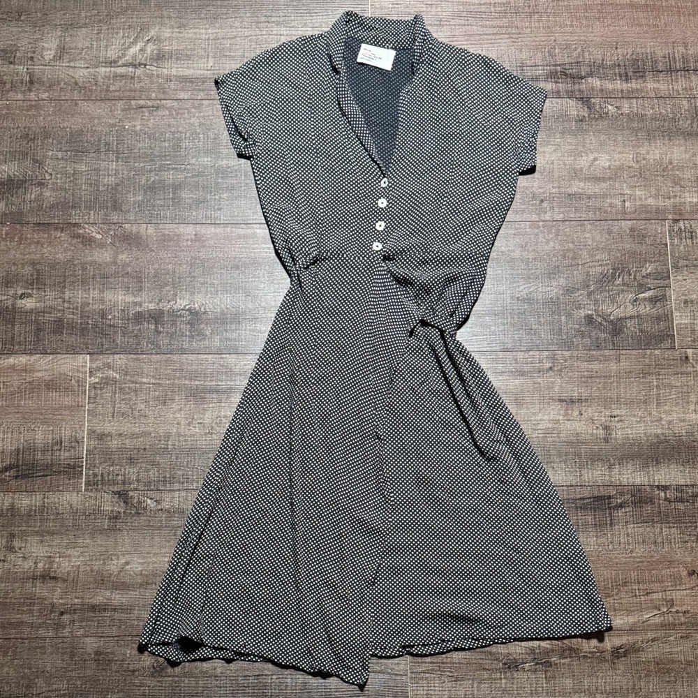 Leon & Harper Black and cream Roberta Dress